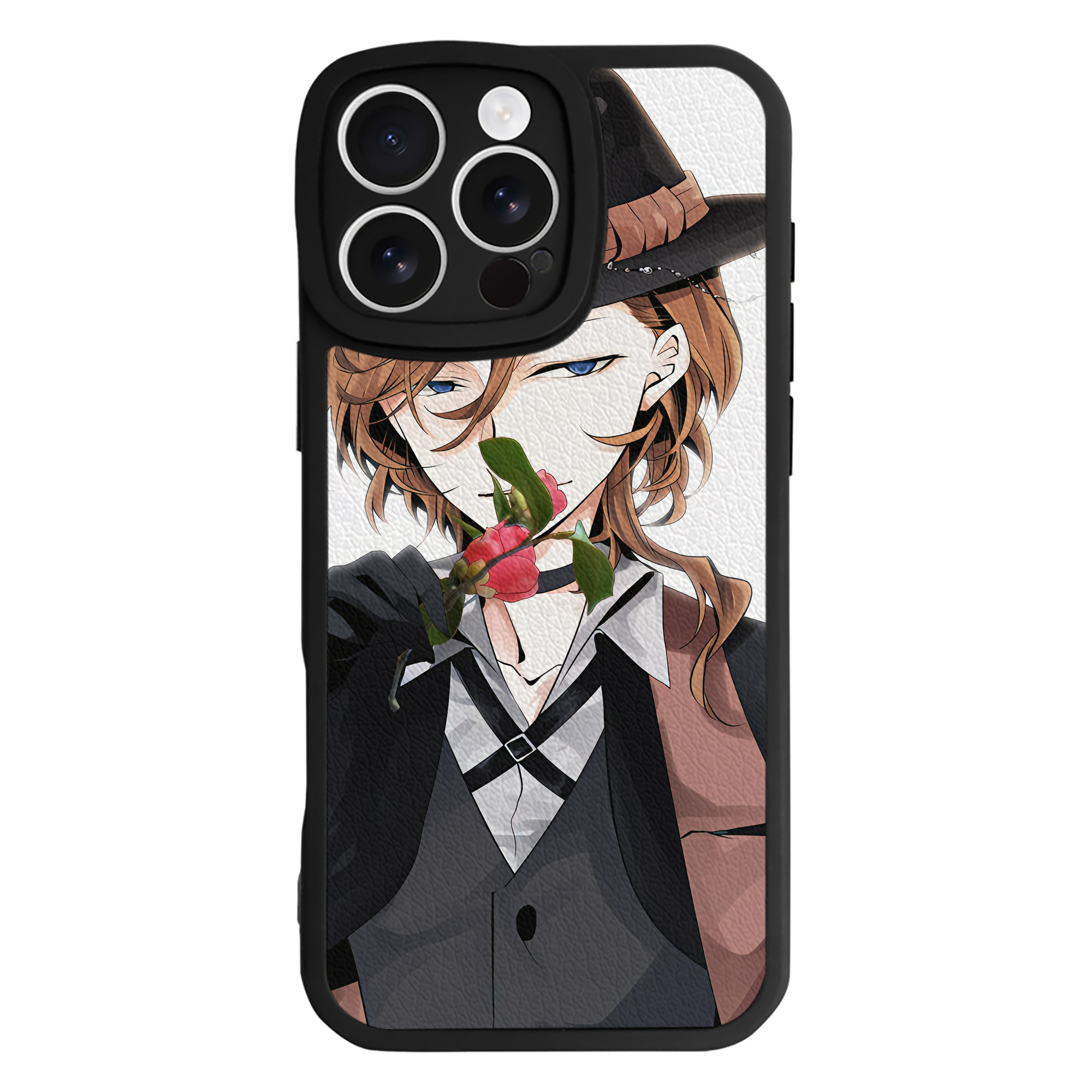（画像用） 文豪ストレイドッグス Bungo Stray Dogs 【iPhone 16シリーズ対応】シリコンスマホケース（レザー調） 材質：シリコン